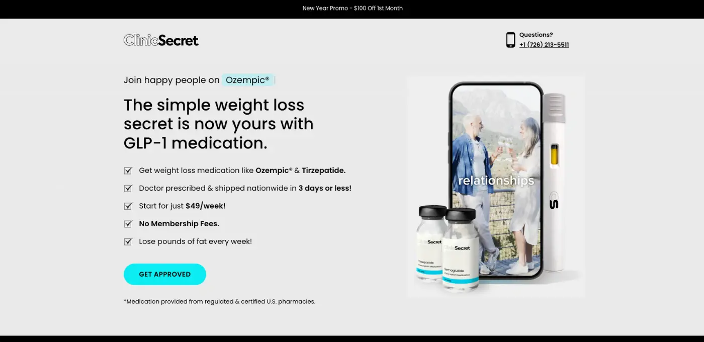 Clinic Secret telehealth platform