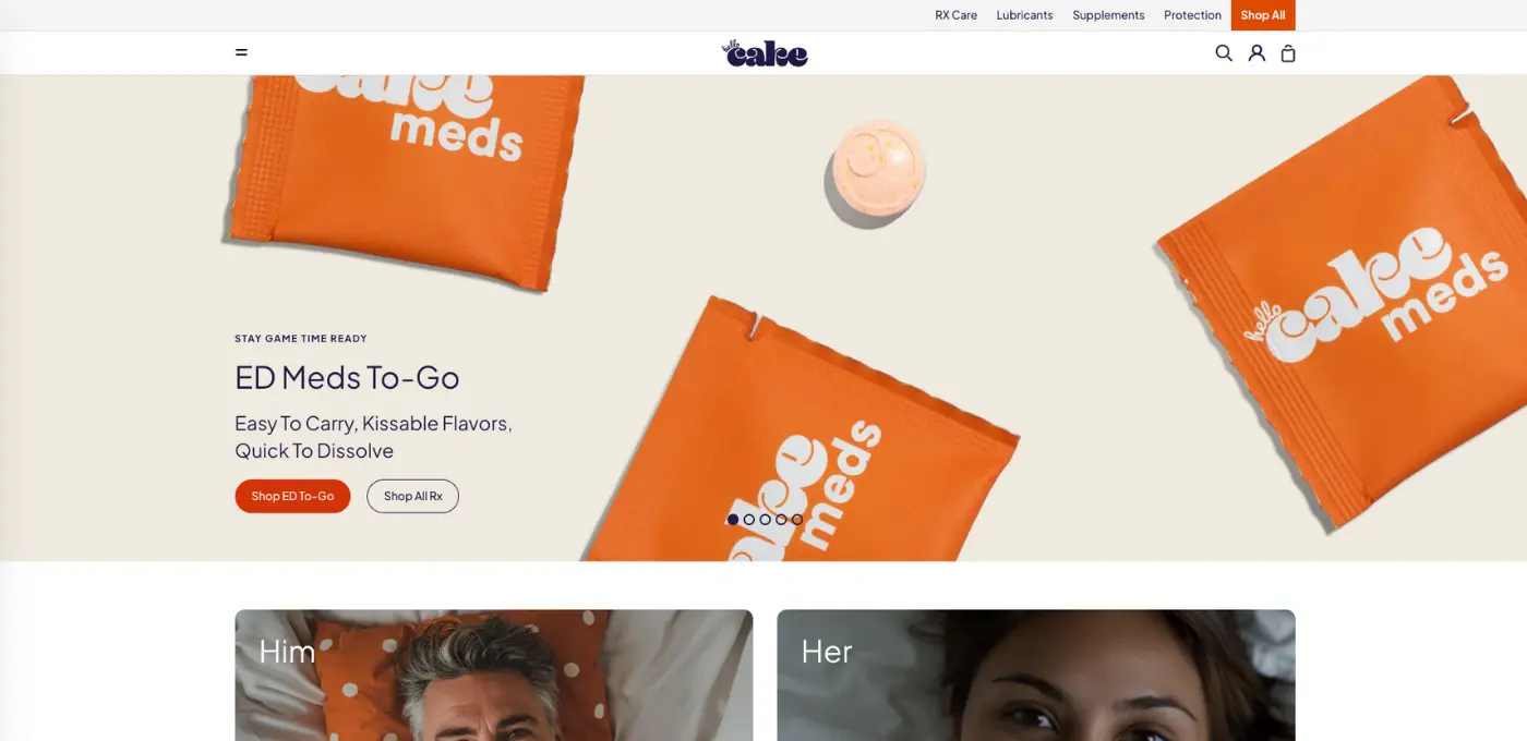 Hello Cake website preview