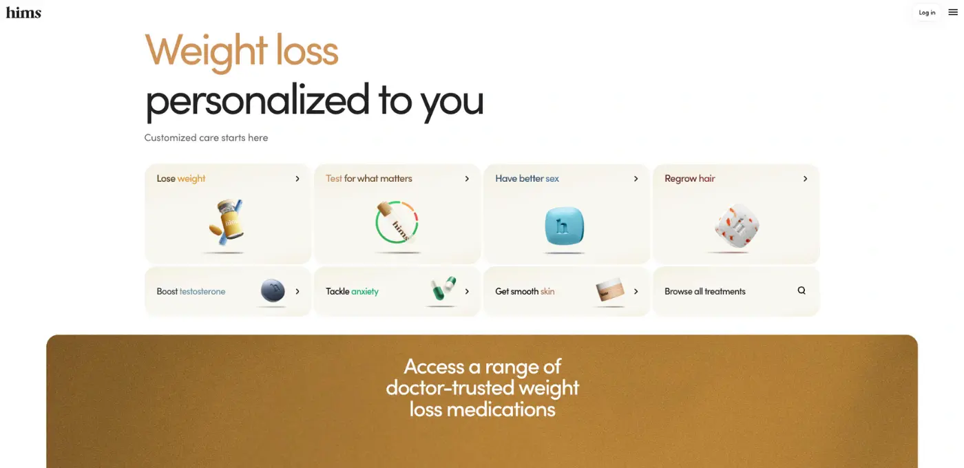 Hims telehealth platform