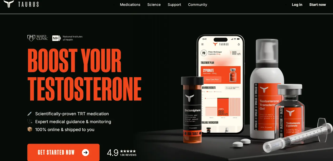 Taurus Meds website preview